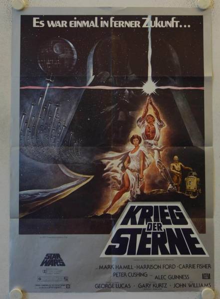 Krieg der Sterne originales deutsches Filmplakat (R82)